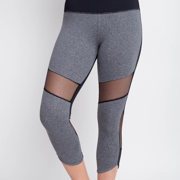 Style Cash or Credit Pants - Leggings Workout Pants Yoga Pants Black Grey Mesh